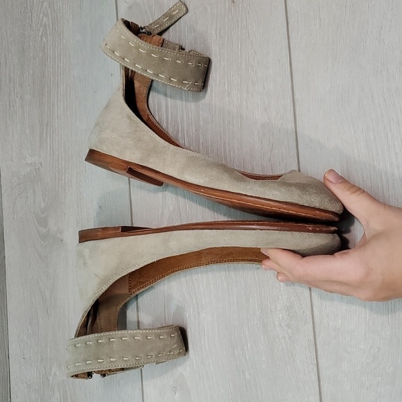 Frye Womens Carson Ankle Ballet  Suede Zip Back Loafer Slip on flats shoes - Picture 11 of 14